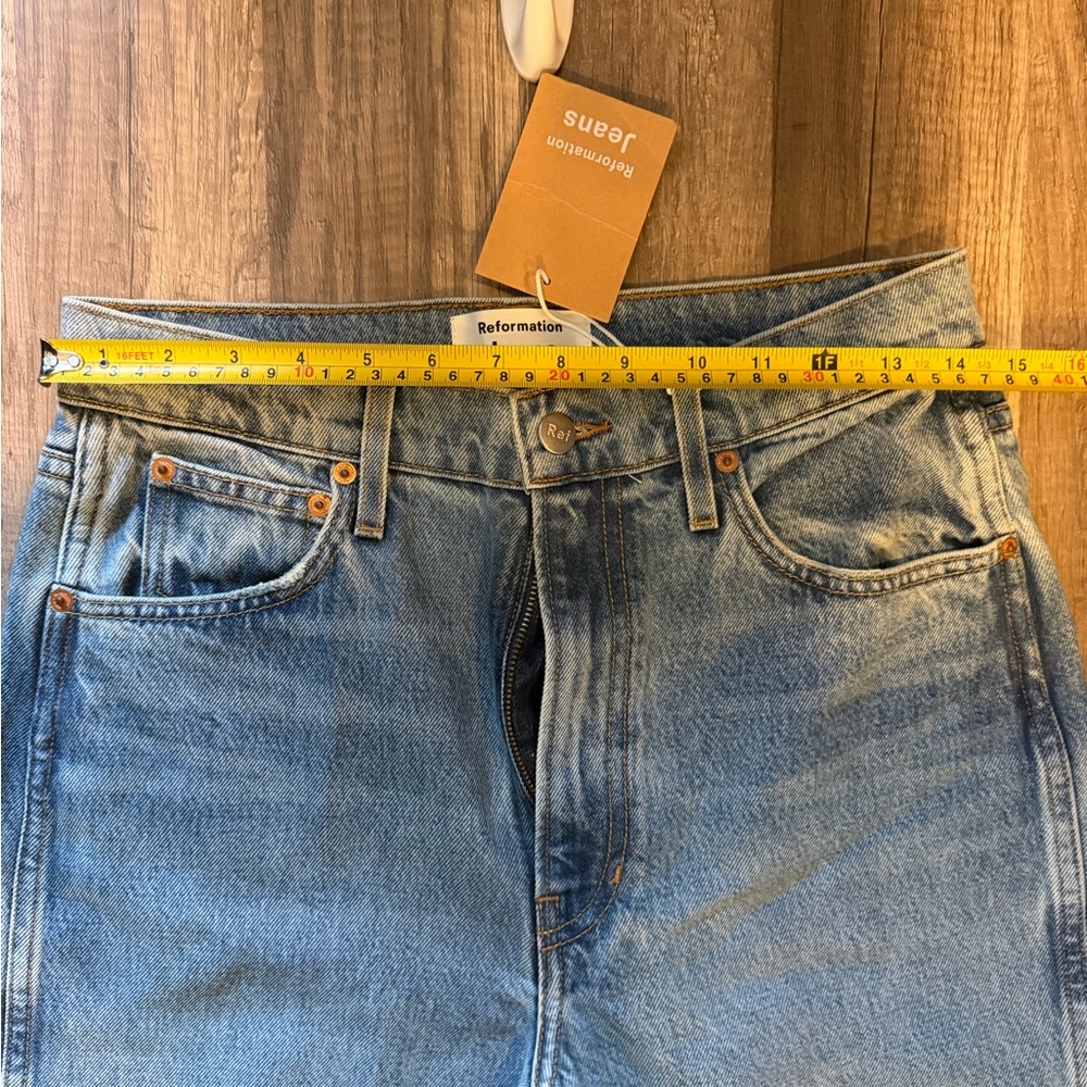 Reformation NWT Jeans Georgia retro high-rise flare Blue Jeans Women's size 29 - Picture 14 of 16